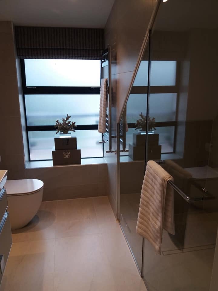 Bathroom refurbishment, full tiling and fixtures