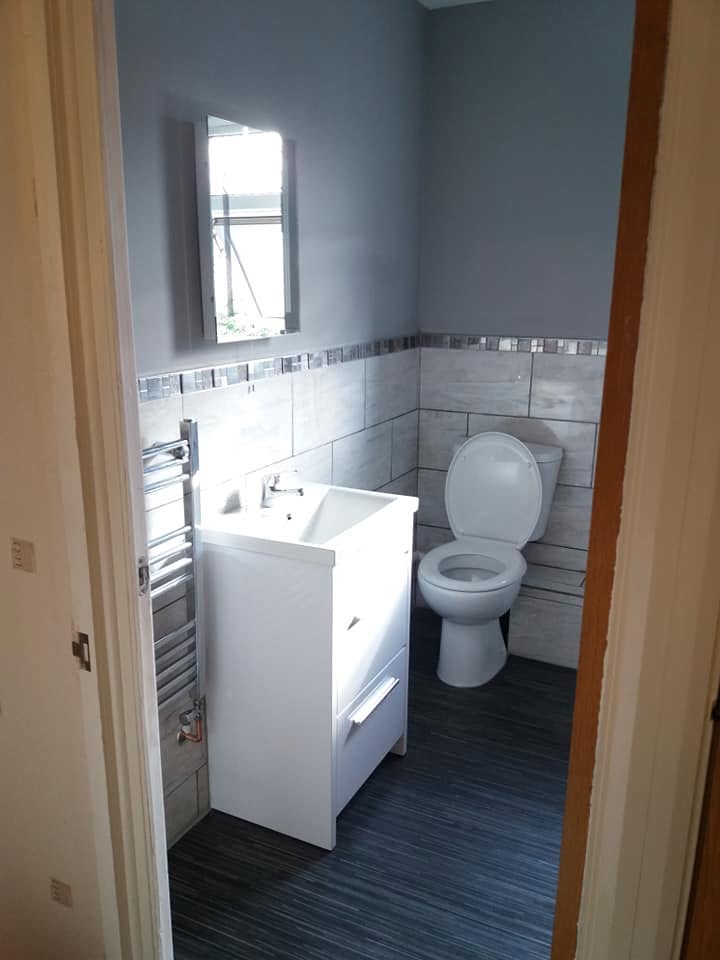 Bathroom renovation, tiling and plumbing works