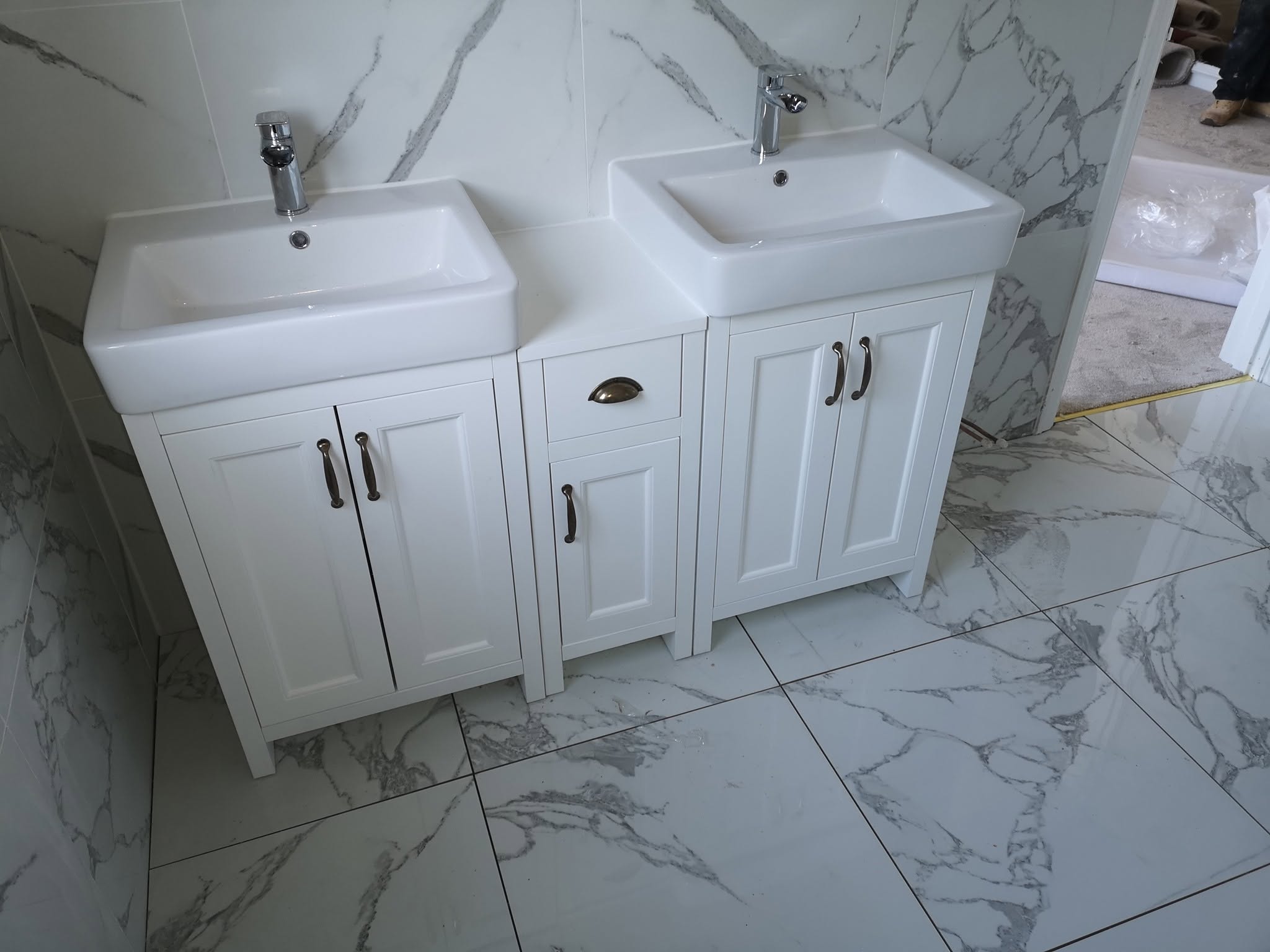 Bathroom fit-out, sanitaryware and tiling