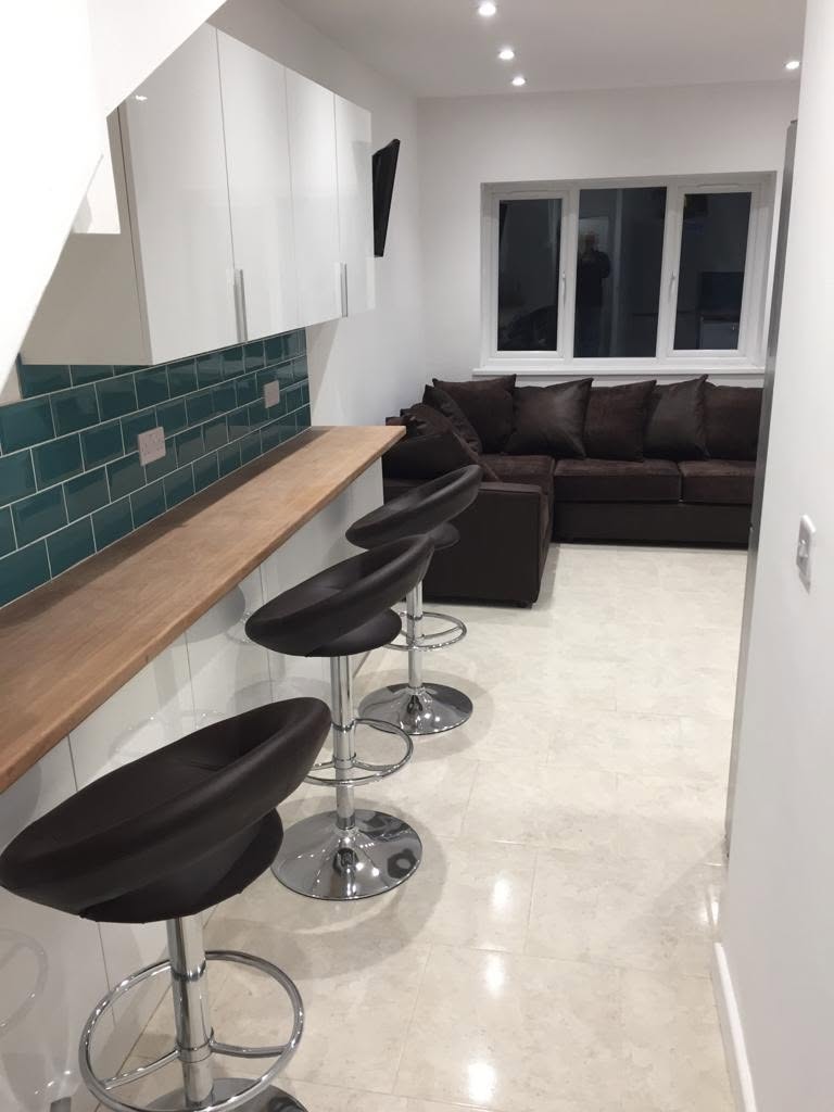 After: finished interior, completed renovation