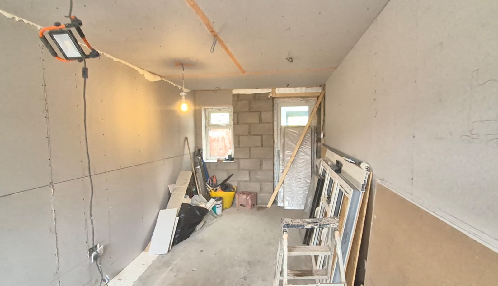 Before: building works, exterior state